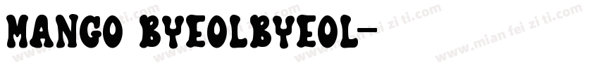 Mango byeolbyeol字体转换